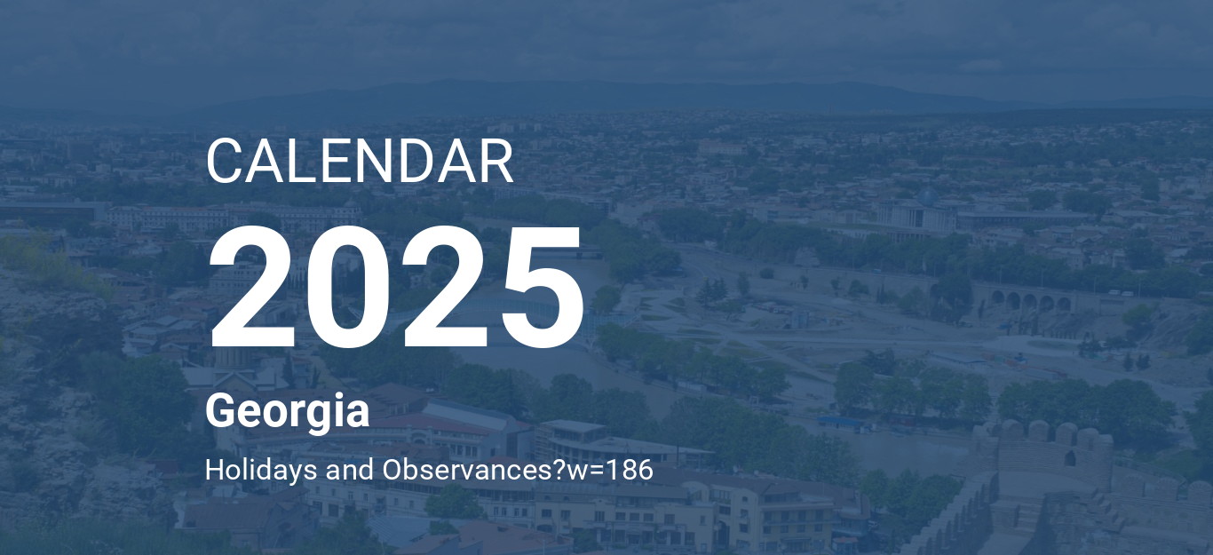 Year 2025 Calendar Georgia